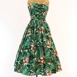 Vintage Tropical Dress
